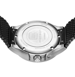 GLOCK Solar Watch in Stainless Steel, Black Dial, Black Bracelet
