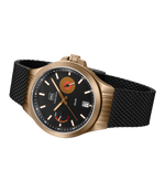 GLOCK Solar Watch in Coyote Steel, Black Dial, Black Bracelet