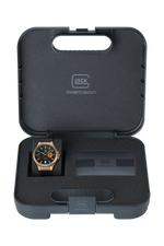 GLOCK Solar Watch in Coyote Steel, Black Dial, Black Bracelet