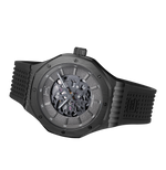 GLOCK Skeleton Automatic Watch in Black Steel, Black Dial, Black Strap