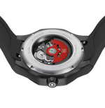 GLOCK Skeleton Automatic Watch in Black Steel, Black Dial, Black Strap