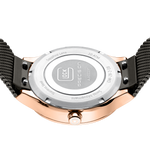 GLOCK Diamond Swiss Quartz Watch in Rose Gold-Tone Steel, Gunmetal Dial, Gunmetal Bracelet