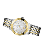 GLOCK Diamond Swiss Quartz Watch in Stainless Steel, White Mother of Pearl Dial, Bicolor Bracelet