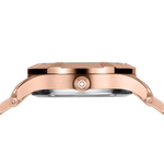 GLOCK Diamond Swiss Quartz Watch in Rose Gold-Tone Steel, Gunmetal Dial, Rose Gold-Tone Bracelet