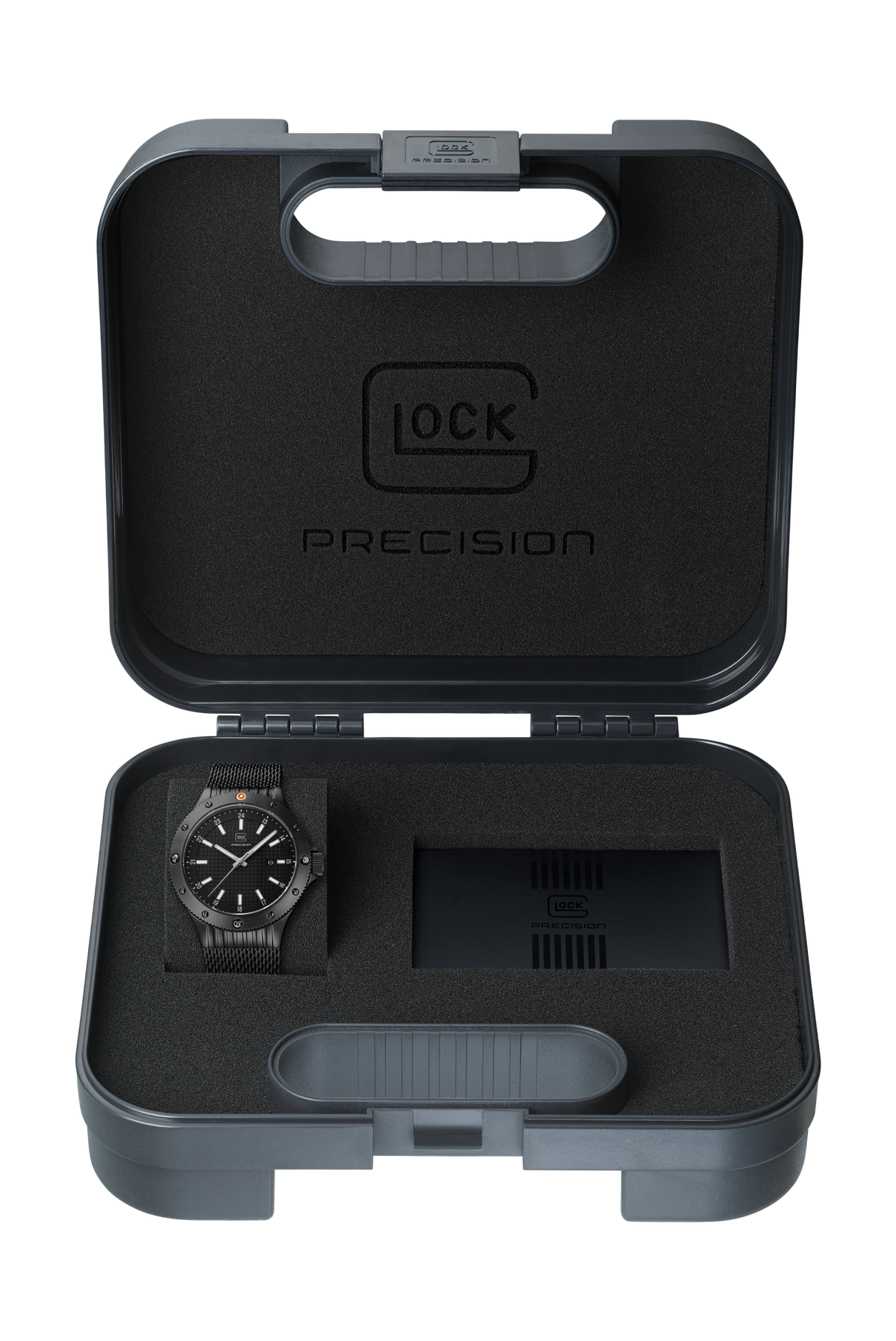 GLOCK Rotating-Bezel Watch in Black Steel, Black Dial, Black Strap (GW-33-1-24)