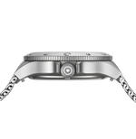 GLOCK Rotating-Bezel Watch in Stainless Steel, Black Dial, Silver-Tone Mesh Bracelet