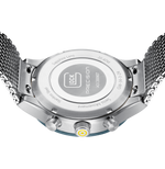 GLOCK Swiss Chronograph Watch in Dark Blue Steel, Blue Dial, Silver-Tone Bracelet