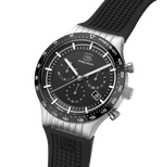 GLOCK Limited Edition Swiss Chronograph Watch in Stainless Steel, Black Dial, Black Strap