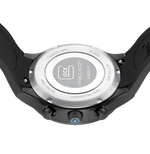 GLOCK Swiss Chronograph Watch in Black Steel, Black Dial, Camouflage Navy Strap