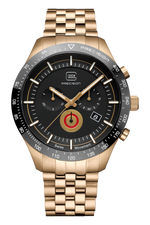 GLOCK Swiss Chronograph Watch in Coyote Steel, Black Dial, Coyote Bracelet (GW-35-2-22)