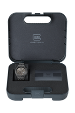GLOCK Swiss Chronograph Watch in Gunmetal Steel, Gunmetal Dial, Gunmetal Bracelet