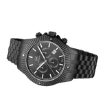 GLOCK Swiss Chronograph Watch in Gunmetal Steel, Gunmetal Dial, Gunmetal Bracelet