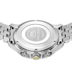 GLOCK Swiss Chronograph Watch in Stainless Steel, Blue Dial, Silver-Tone Bracelet