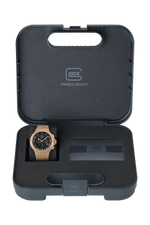 GLOCK Swiss Chronograph Watch in Coyote Steel, Black Dial, Coyote Bracelet (GW-42-1-24)