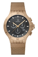 GLOCK Swiss Chronograph Watch in Coyote Steel, Black Dial, Coyote Bracelet (GW-42-1-24)