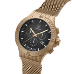 GLOCK Swiss Chronograph Watch in Coyote Steel, Black Dial, Coyote Bracelet (GW-42-1-24)