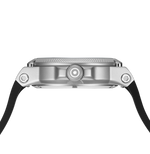 GLOCK Quartz Watch in Stainless Steel, Black Dial, Black Strap