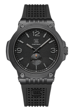 GLOCK Quartz Watch in Black Steel, Black Dial, Black Strap