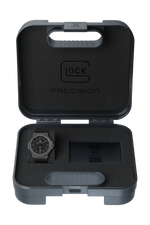GLOCK Quartz Watch in Black Steel, Black Dial, Black Strap