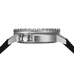 GLOCK Rotating-Bezel Watch in Stainless Steel, Black Dial, Black Strap (GW-44-2-22)