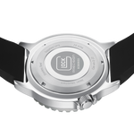 GLOCK Rotating-Bezel Watch in Stainless Steel, Black Dial, Black Strap (GW-44-2-22)