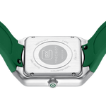 GLOCK Swiss Quartz Watch in Stainless Steel, Green Dial, Racing Green Strap