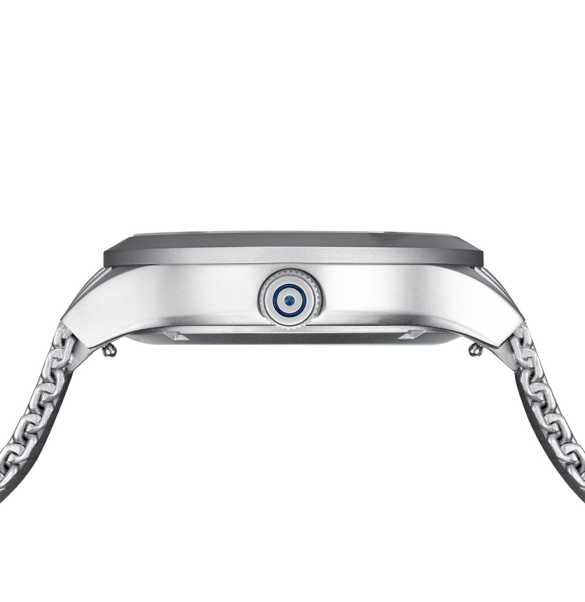 GLOCK Titanium Solar Watch in Titanium, Blue Dial, Silver-Tone Bracelet