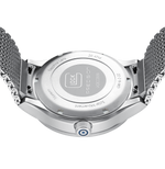 GLOCK Titanium Solar Watch in Titanium, Blue Dial, Silver-Tone Bracelet
