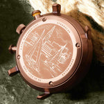 Sternglas "Hamburg Chrono" Quartz Chronograph in Bronze-Tone, Dark Green Dial