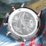 Sternglas "Hamburg Chrono" Quartz Chronograph in Stainless Steel, Silver Dial