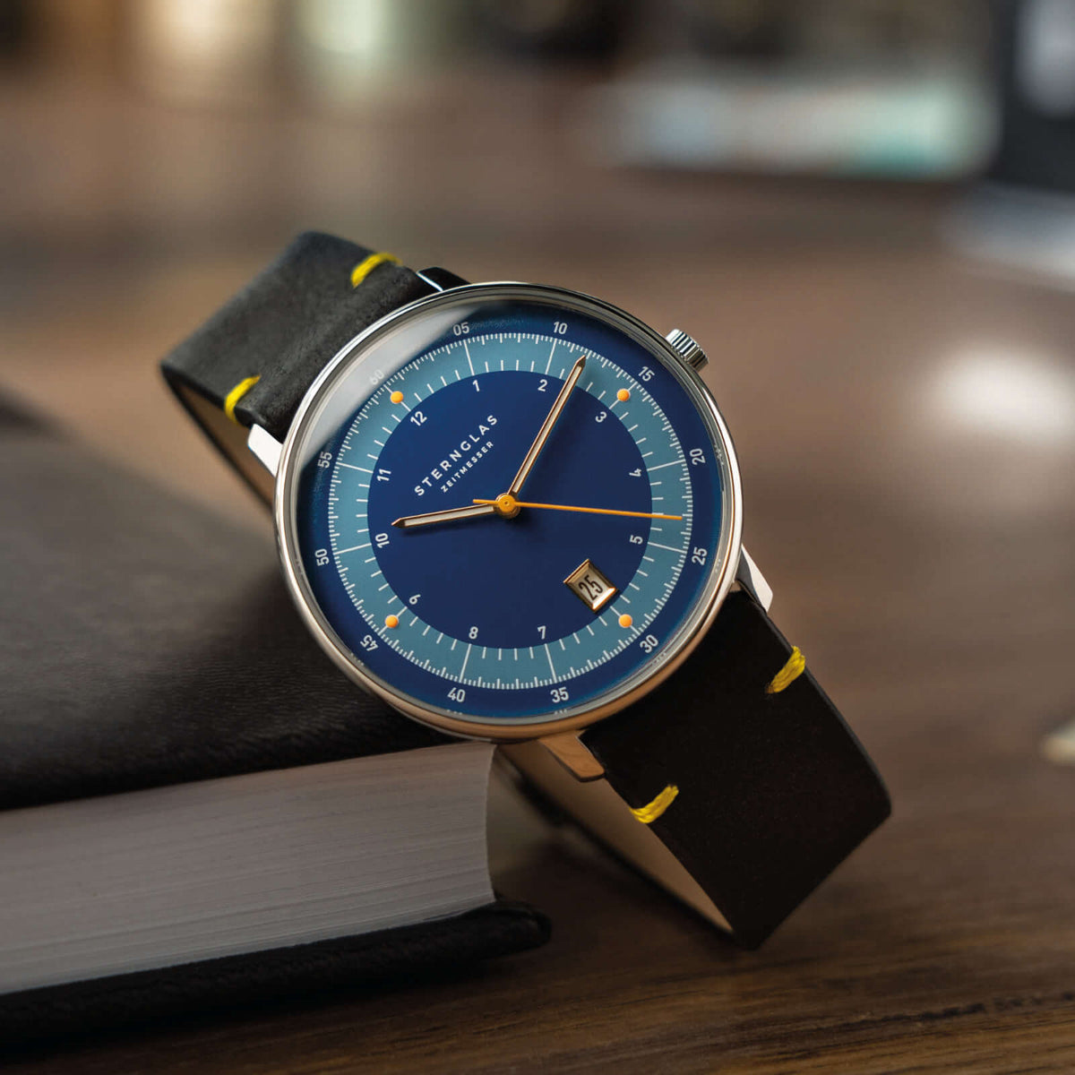Sternglas "Hamburg Edition 1911" Quartz Watch in Stainless Steel, Dark Blue Dial