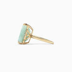 Jade and Diamond Ring in 14K Yellow Gold, 11.56 ctw view 3