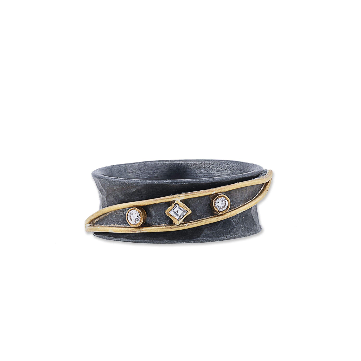 "Yin-Yang" Diamond Fashion Band