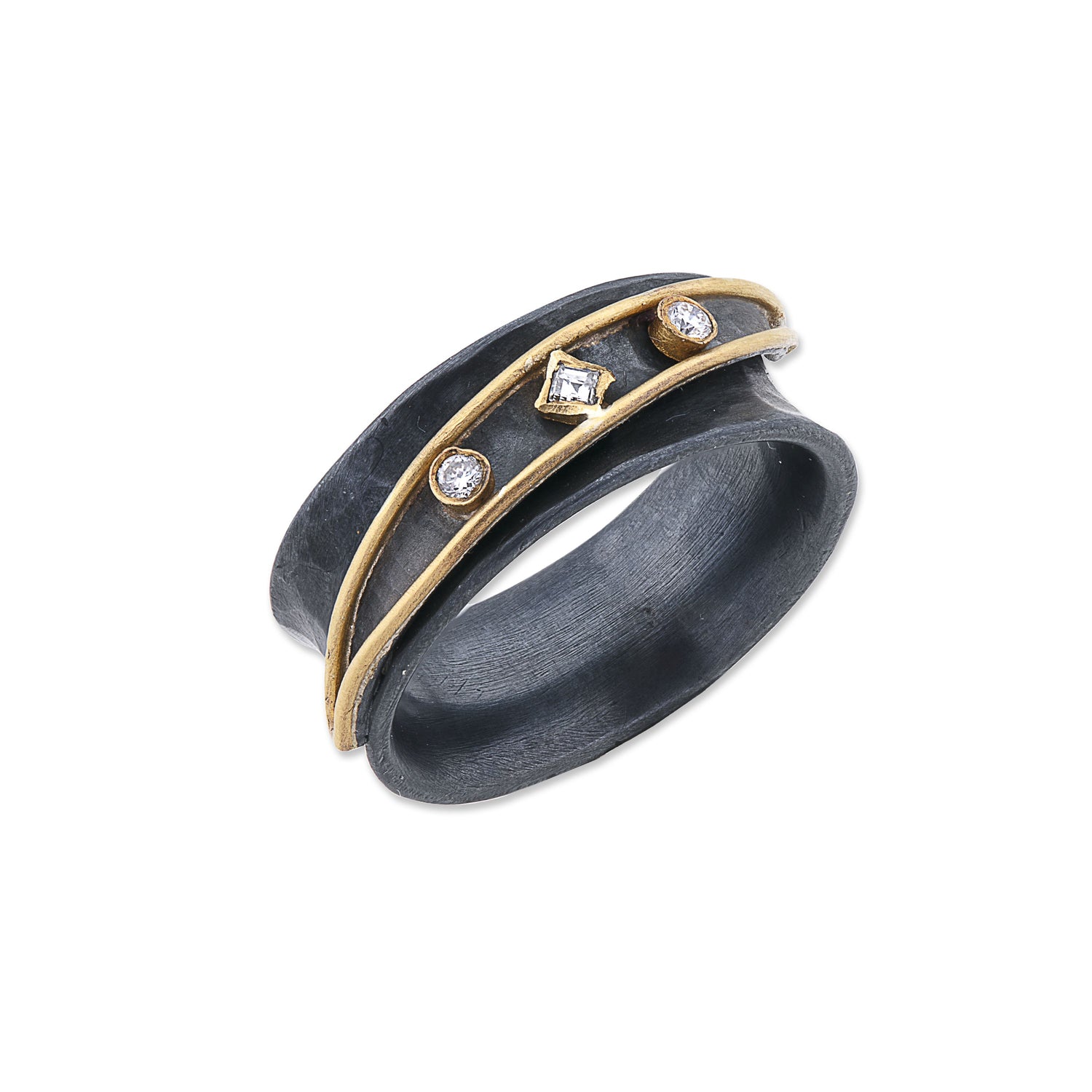 "Yin-Yang" Diamond Fashion Band