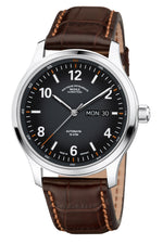 Mühle-Glashütte "Lunova Day/Date" Automatic in Titanium, Black Dial