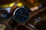 Mühle-Glashütte "Lunova Chronograph" Automatic in SS, Black Dial