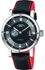 Mühle-Glashütte "Teutonia Sport II" Automatic in SS, Black & Red Dial