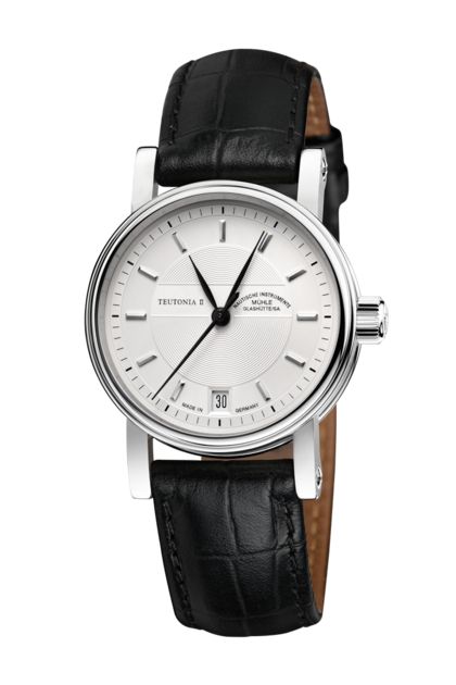 Mühle-Glashütte "Teutonia II Medium" Automatic in SS, Silver Dial