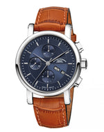 Mühle-Glashütte "Teutonia II Chronograph" Automatic in SS, Night Blue Dial