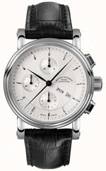 Mühle-Glashütte "Teutonia II Chronograph" Automatic in SS, Silver Dial