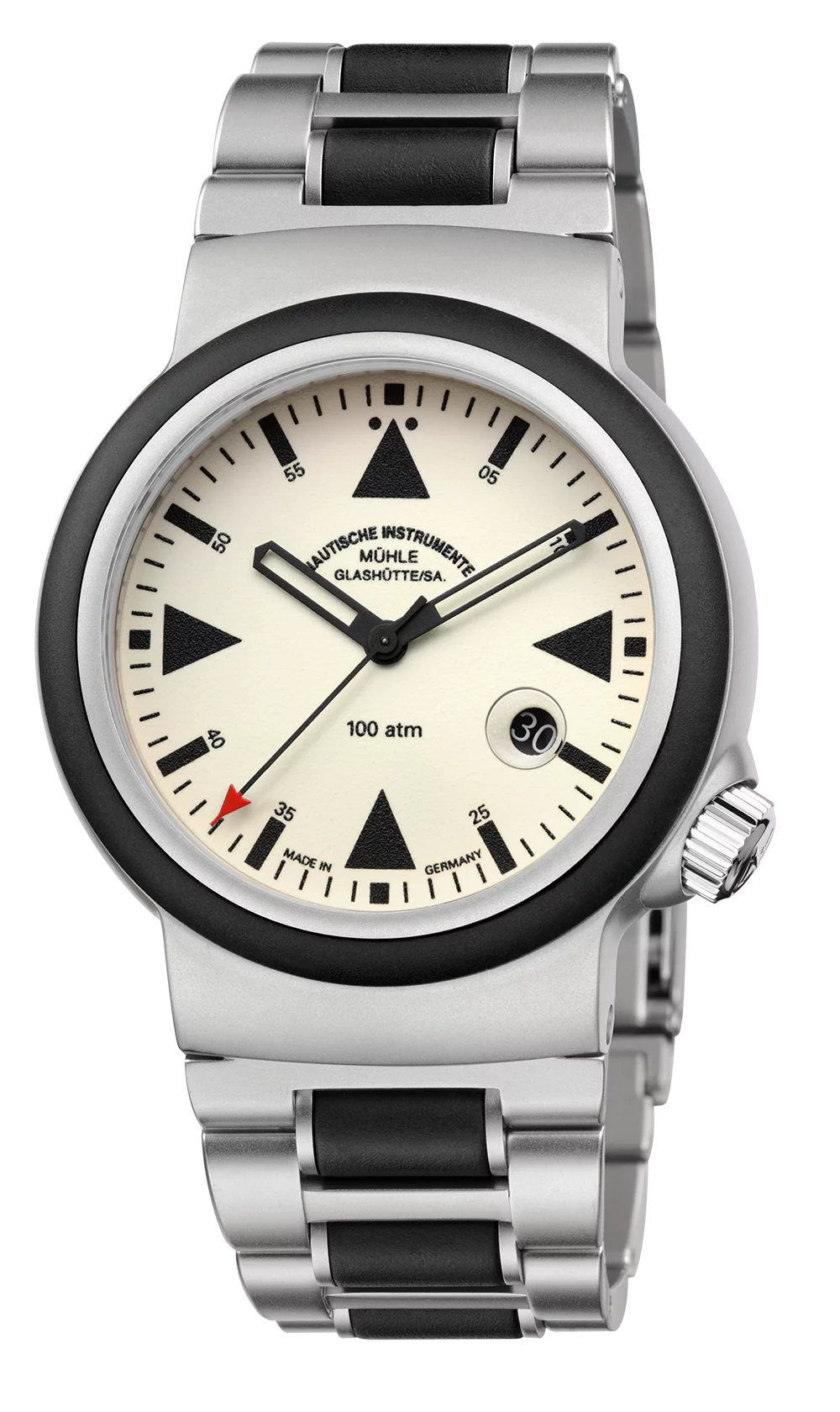 Mühle-Glashütte "S.A.R. Rescue-Timer" Automatic Diver in SS, Cream LUMEN Dial