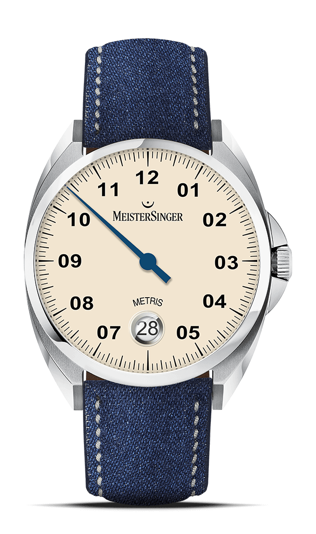 MeisterSinger "Metris" 20-Bar Automatic in SS, Ivory Dial