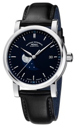 Mühle-Glashütte "Teutonia IV BlueMoon" Moon Phase Automatic, Blue Dial