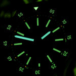 Sternglas "Marus 2.0" Automatic Dive Watch in Bronze-Tone Steel, Green Dial