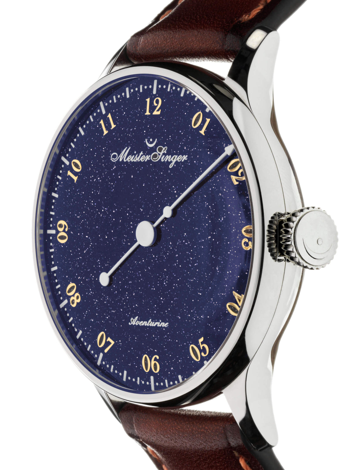 MeisterSinger "Pangaea" Single-Hand Automatic in SS, Aventurine Dial