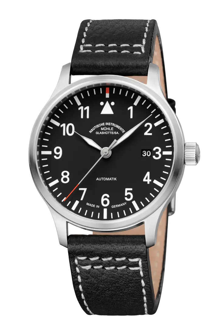 Mühle-Glashütte "Terrasport II" Automatic in SS, Black Dial
