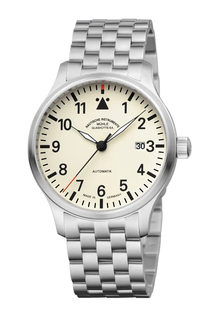 Mühle-Glashütte "Terrasport II" Automatic in SS, Cream Dial