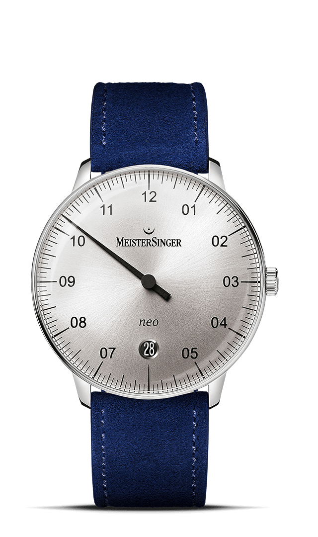 MeisterSinger "Neo" Single-Hand Automatic in SS, Silver Dial