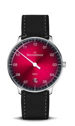 MeisterSinger "Neo" Single-Hand Automatic in SS, Sunburst Red Dégradé Dial