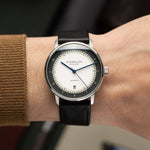 Sternglas "Naos Automatic Edition 60" Watch in Steel, White and Grey Dial